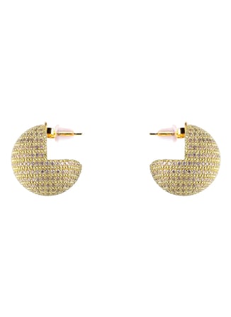 Ponponiere Açık Pembe - Altın Kadın Küpe Disco Powder Pink Earrings