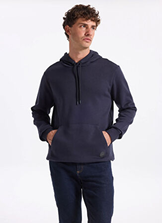 People By Fabrika Bisiklet Yaka Düz Lacivert Erkek Sweatshırt PBF5WM-SWT 5056