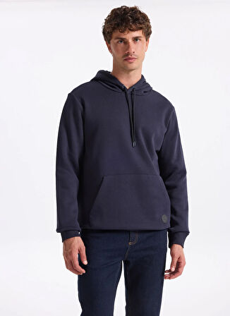 People By Fabrika Bisiklet Yaka Düz Lacivert Erkek Sweatshırt PBF5WM-SWT 5056