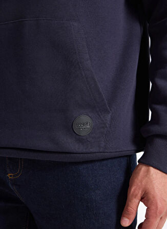 People By Fabrika Bisiklet Yaka Düz Lacivert Erkek Sweatshırt PBF5WM-SWT 5056