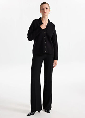 Fabrika Siyah Kadın Hırka F5WL-HRK0311