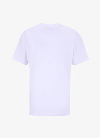 People By Fabrika Bisiklet Yaka Düz Beyaz - Siyah Kadın T-Shirt PBF5WL-TST9525