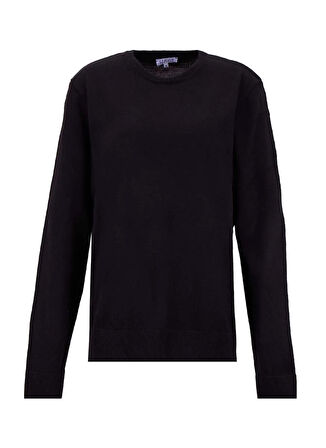 Limon Bisiklet Yaka Basic Düz Siyah Erkek Kazak MML5WM-KZK9531