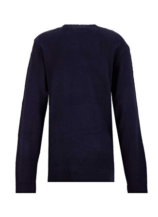 Limon Bisiklet Yaka Basic Düz Lacivert Erkek Kazak MML5WM-KZK9531