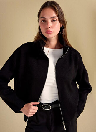 People By Fabrika Siyah Kadın Hırka PBF5WL-HRK5005