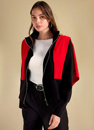 People By Fabrika Siyah Kadın Hırka PBF5WL-HRK5005