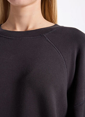 American Vintage Yuvarlak Yaka Antrasit Kadın Sweatshırt ATU03BH25TEN