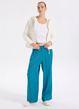 American Vintage Yüksek Bel Standart Lacivert Kadın Pantolon TIDI10AH25NEP