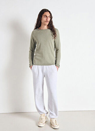 American Vintage Bisiklet Yaka Haki Erkek T-Shirt MSON24GH25ARVIN