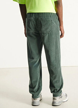 American Vintage Lastikli Bel Standart Yeşil Erkek Eşofman Altı MPADO10AH25PINVIN