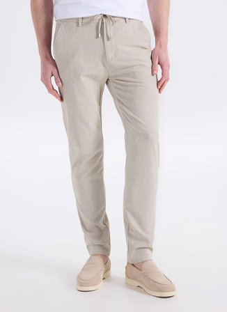 Fabrika Bej Erkek Jogger Çizgili Pantolon F6SM-PNT 2633