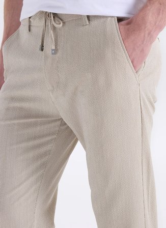 Fabrika Bej Erkek Jogger Çizgili Pantolon F6SM-PNT 2633