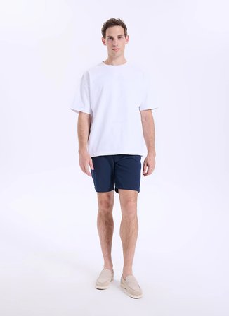 Fabrika Lacivert Erkek Jogger Bermuda Şort FABRESA N