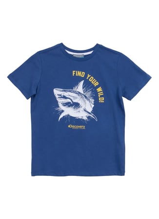 Discovery Expedition İndigo Erkek %100 Pamuk T-Shirt D6SB-TST3020