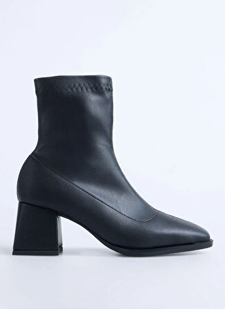 F By Fabrika Siyah Kadın Topuklu Bot FOLEY