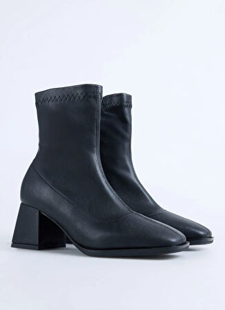 F By Fabrika Siyah Kadın Topuklu Bot FOLEY
