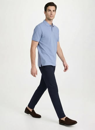 Fabrika Mavi Erkek Regular Fit Polo T-Shirt NOBRO CEPSIZ NB