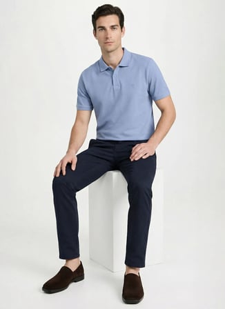 Fabrika Mavi Erkek Regular Fit Polo T-Shirt NOBRO CEPSIZ NB