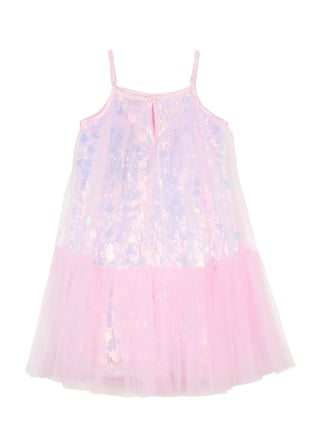 Barbie Pembe Kız Çocuk Payetli Abiye Elbise BRB6SG-ELB6520