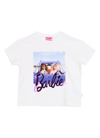 Barbie Baskılı Ekru Kız Çocuk T-Shirt BRB6SG-TST6549