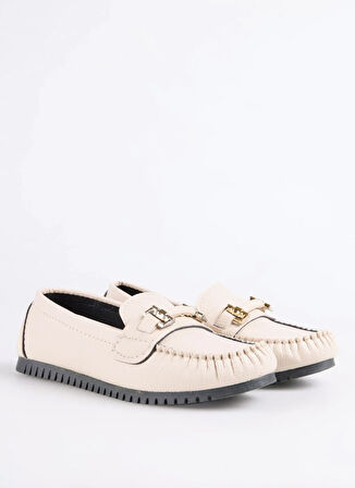 F By Fabrika Bej Kadın Loafer AYRA