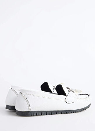 F By Fabrika Beyaz Kadın Loafer EMAI