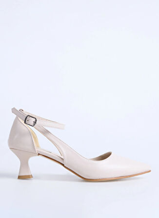 F By Fabrika Bej Kadın Topuklu Ayakkabı DIKA