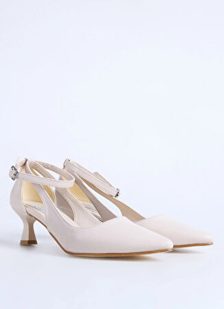 F By Fabrika Bej Kadın Topuklu Ayakkabı DIKA