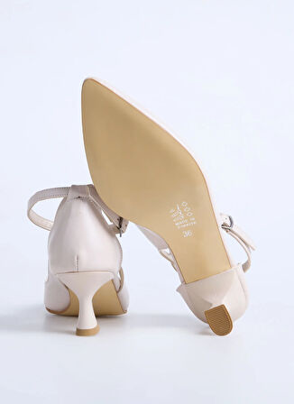 F By Fabrika Bej Kadın Topuklu Ayakkabı DIKA