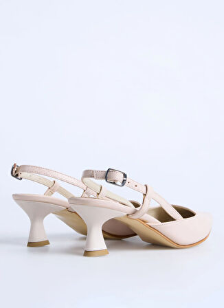 F By Fabrika Bej Kadın Topuklu Ayakkabı ENN