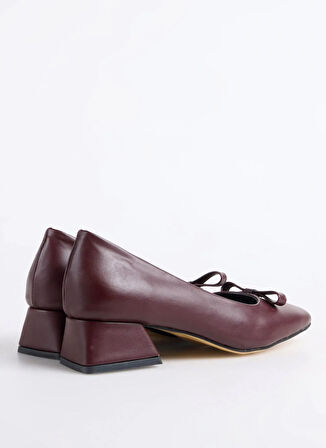 F By Fabrika Bordo Kadın Topuklu Ayakkabı FAZE