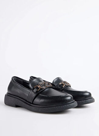 F By Fabrika Siyah Kadın Loafer VETAL