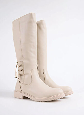 F By Fabrika Bej Kadın Çizme YAWEN