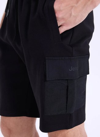 Jeep Siyah Erkek Sweat Şort J6SM-SHT7344