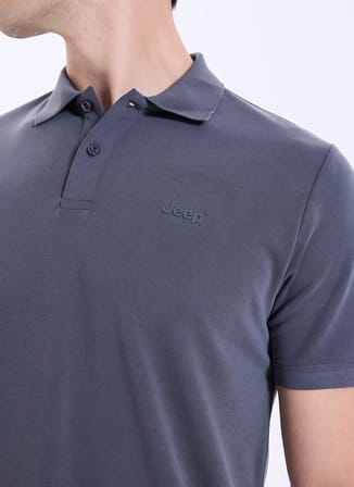 Jeep Antrasit Erkek Polo T-Shirt C4SM-TST4503