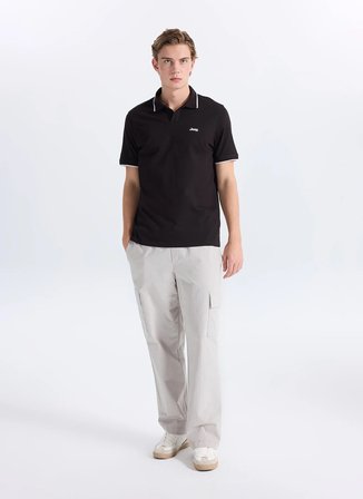Jeep Siyah Erkek Polo T-Shirt J6SM-TST7299