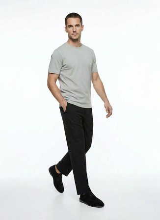 Fabrika Haki Erkek Relaxed Düz T-Shirt F4SM-TST 2847