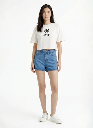 İndigo Kadın Pamuklu Denim Şort J6SL-SHT7054