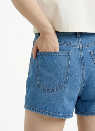 İndigo Kadın Pamuklu Denim Şort J6SL-SHT7054