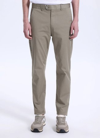 Fabrika Normal Bel Normal Paça Slim Fit Haki Erkek Pantolon F6SM-PNT 2505