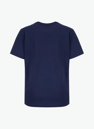 Jeep Bisiklet Yaka Baskılı Lacivert Kadın T-Shirt J6SL-TST7175