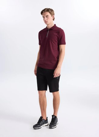 Discovery Expedition D6SM-TST3719 Bordo Erkek Polo T-Shirt