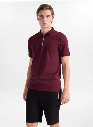 Discovery Expedition D6SM-TST3719 Bordo Erkek Polo T-Shirt