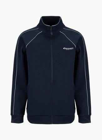 Discovery Expedition D6SM-SWT3718 Lacivert Dik Yaka Relaxed Erkek Sweatshirt