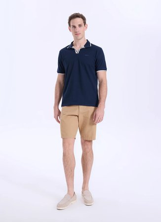 Discovery Expedition D6SM-TST3720 Lacivert Erkek Polo T-Shirt