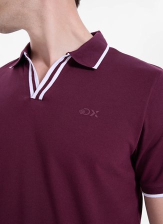 Discovery Expedition D6SM-TST3720 Bordo Erkek Polo T-Shirt