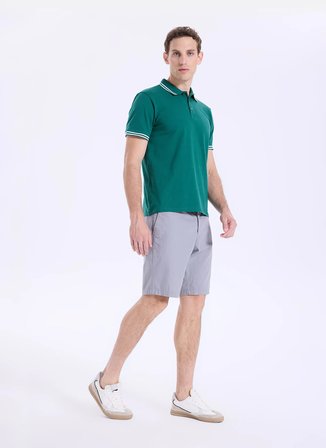Discovery Expedition D6SM-TST3721 Yeşil Erkek Polo T-Shirt