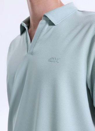 Discovery Expedition D6SM-TST3708 Mint Relaxed Düz Erkek Polo T-Shirt