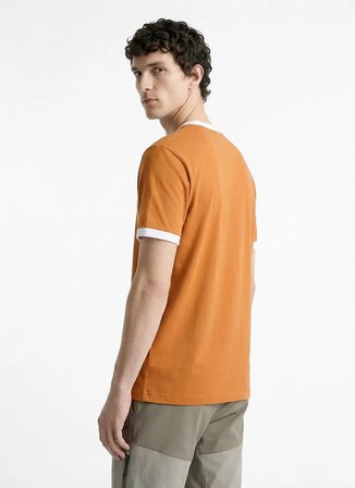 Discovery Expedition D6SM-TST3709 Turuncu Bisiklet Relaxed Baskılı Erkek T-Shirt