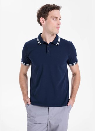 Discovery Expedition D6SM-TST3721 Lacivert Erkek Polo T-Shirt